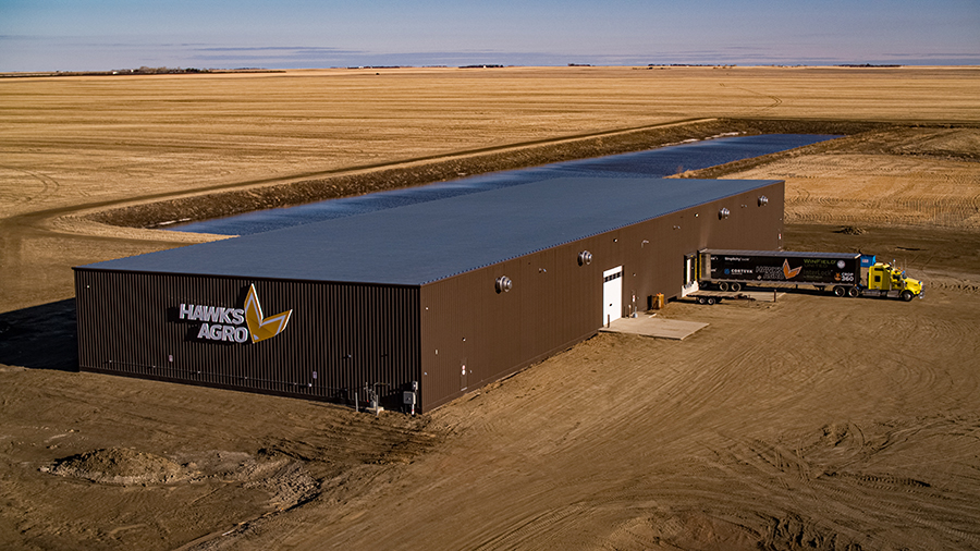 We provide stunning aerial visuals for Hawks Agro's facility in Saskatchewan