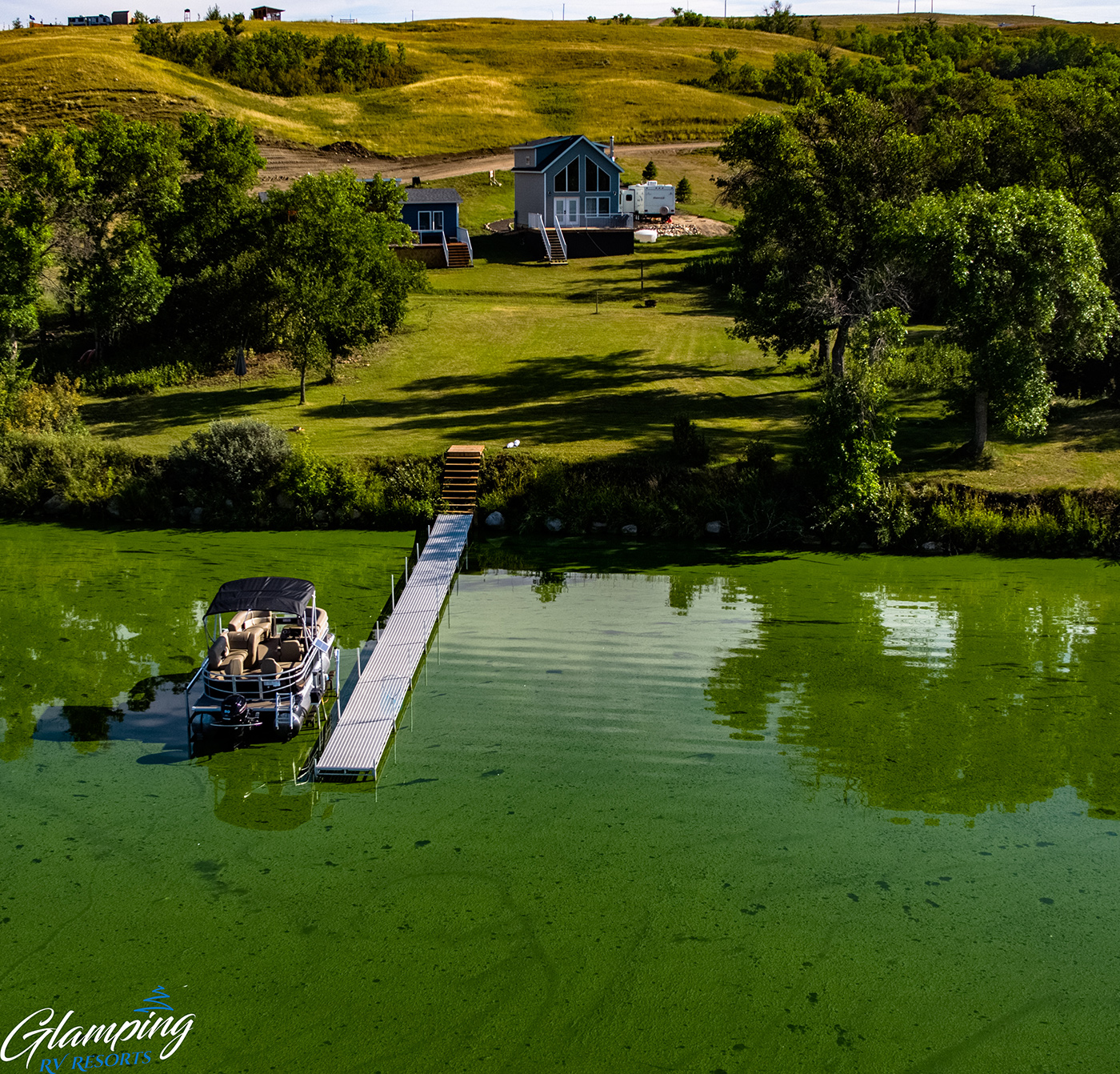 Real estate drone photography